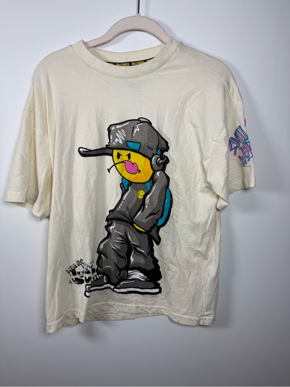 SMILEY WORLD | Graphic Tee Shirt As Is Size L Kids
